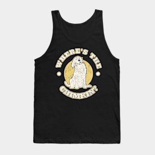 Where's the Chimkin? Asks Cute Puppy Dog Tank Top